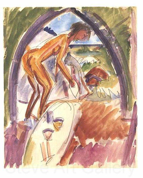 Ernst Ludwig Kirchner Female nudes France oil painting art